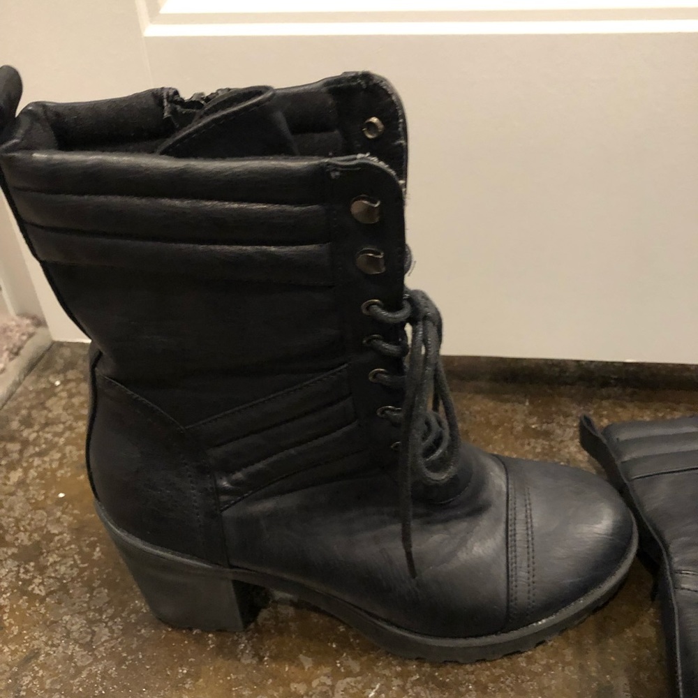 Black combat-like boots!